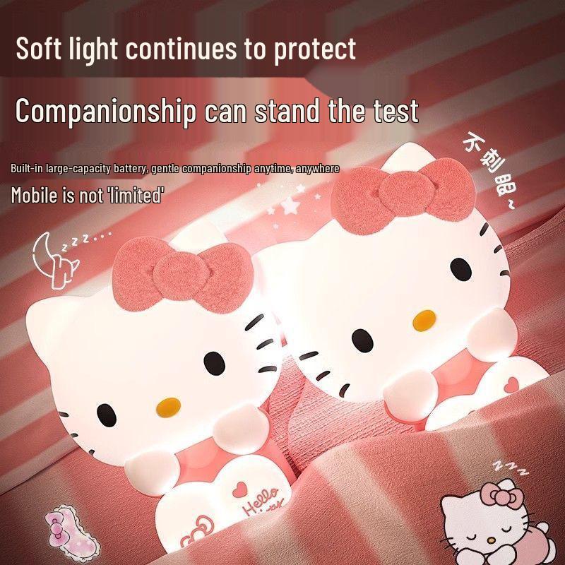 Hello Kitty Night Light: Creative Pat Light Ornament for Living Room/Bedroom, Sleep Companion, Ideal Gift for Girls and Children