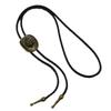 Vintage Cowboy Hat Bolo Tie Necklace With Wheat Star Charm PU Leather Cord Fashion Necktie For Men And Women