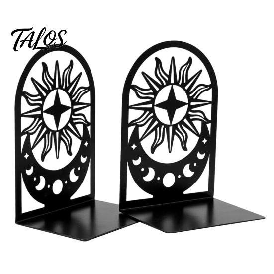 Decorative Bookends 1 Pair Metal Dragon Bookends, Fantasy Castle Book Ends Texture for Shelves, Heavy Duty Gothic Holders Home Office Library