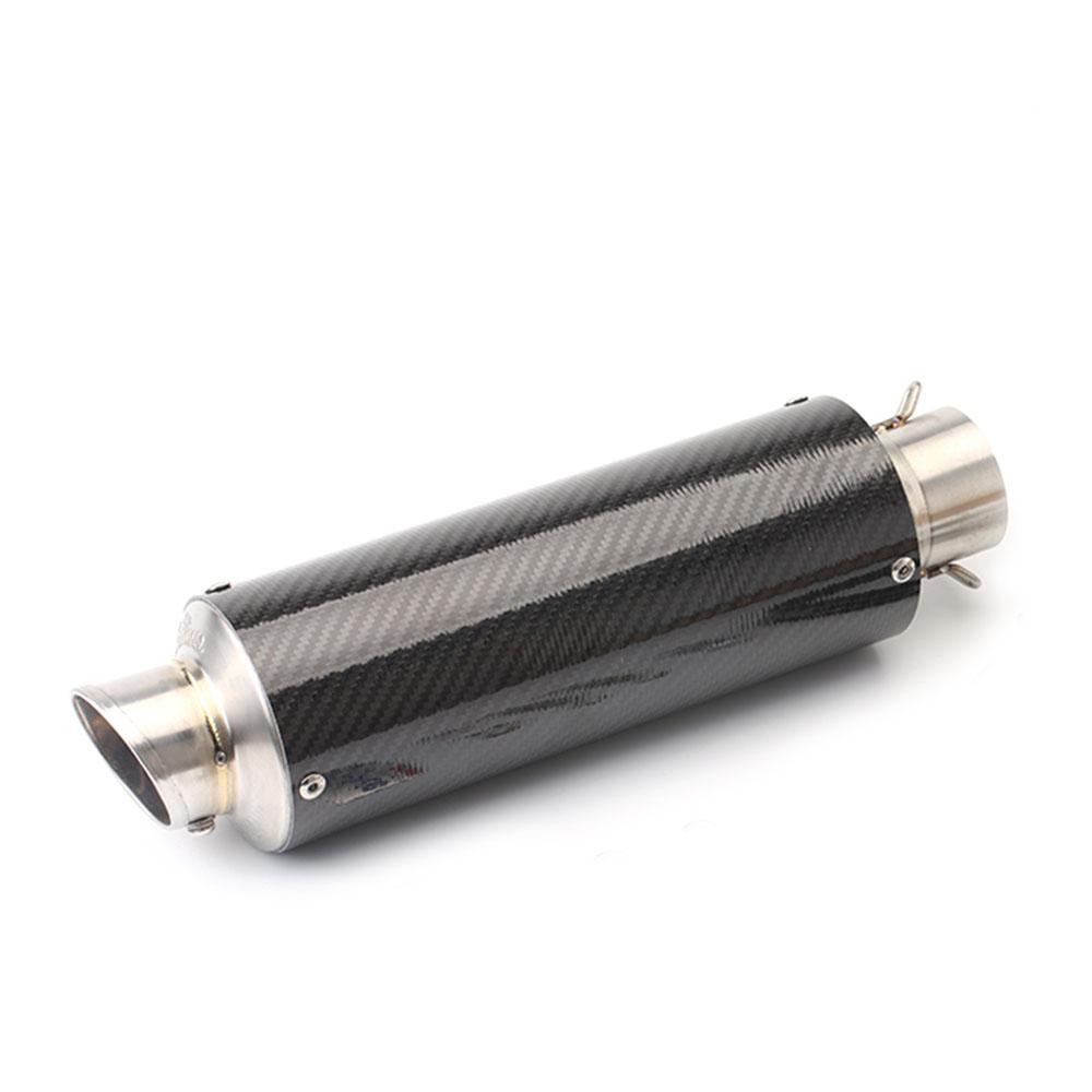 Universal 51mm Motorcycle Exhaust Carbon Fiber Muffler With DB Killer For R15 DUKE125 Z400 R25 Mt15 Cbr500 PCX