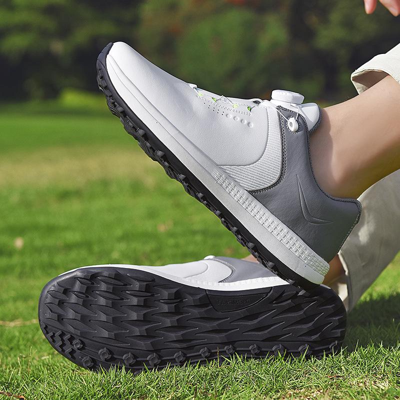 Men's Spikeless Golf Shoes Large Size 40-47 - Professional Outdoor Training Footwear
