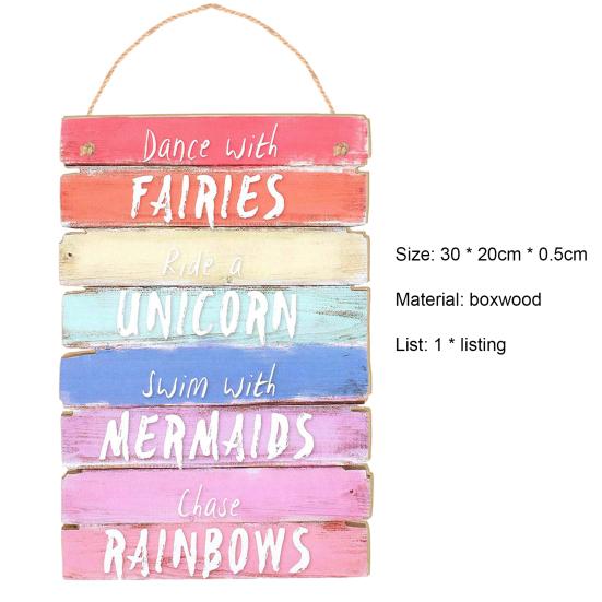 Boxwood Wood Sign Reusable Fashion Hanging Inspirational Cheer Up Plaque