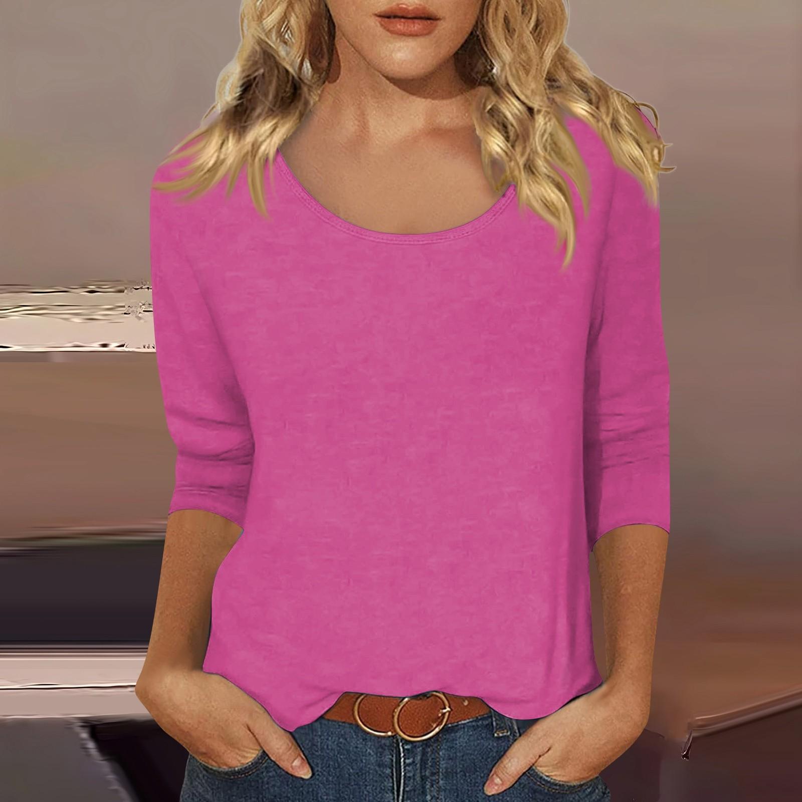 

Женские футболки с милым принтом, блузки, повседневные базовые топы больших размеров, пуловеры для рубашек с рукавами 3/4 XXL