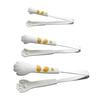 3Pcs/set Kitchen Tongs Stainless Steel Cartoon Cat Paw Shape Bread Tongs Heat-Resistant Non-Slip Handle Pliers Cooking Tools