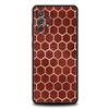 Honeycomb Pattern Phone Case for Samsung Galaxy A17 A13 A15 A25 A35 A51 A55 A71 A21S A11 A31 A41 A23 A53 A73 5G A03S A05s Cover