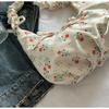 Sweet Flower Shoulder Bag Gentle Crossbody Bag Korean Bow Pleated Bag  Women