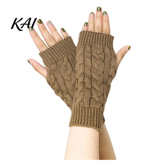 Breathable Acrylic Arm Protectors Women Ribbed Wrist Warmers, Stretchy Cable Knitted Fingerless Gloves, Lightweight Warm Sleeves Soft Mitten,
