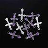 20Pieces Necklace Making Pendant For DIY Handmade Jewelry Tiny Crucifix Pendant