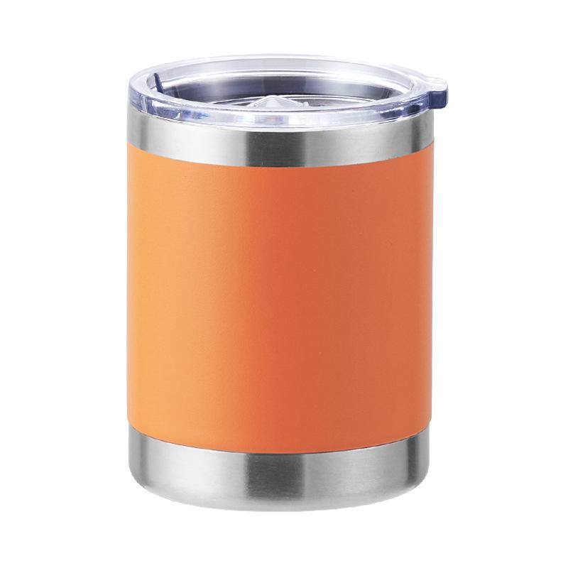 12 oz Kaffeetasse, Vakuumisolierte Campingtasse mit Deckel, doppelwandiger Edelstahl-Reisebecher für Zuhause, Büro, Schreibtisch
