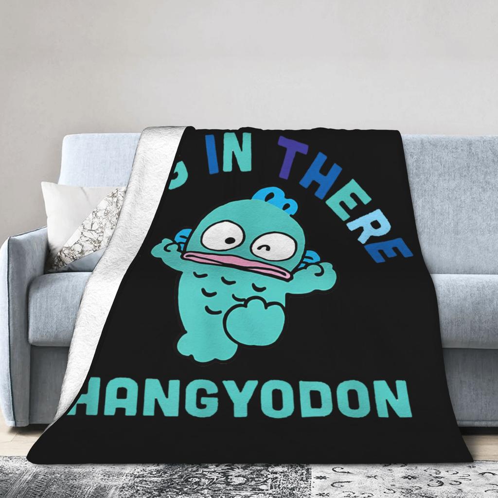 Hangyodon Hang in There Blanket Cover Fleece  Super Warm Throw Blanket for Bedding Couch Bed Rug