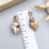 Gold Electroplated Acrylic Conch Pendant Charm for DIY Bracelets and Necklaces