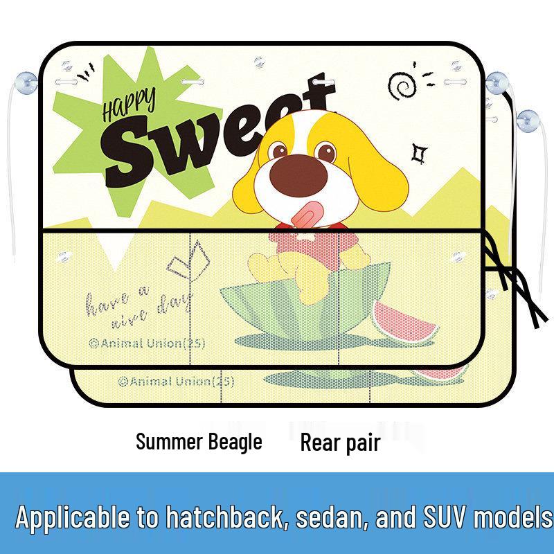 Car Sunshade Curtains for Side Windows: Baby Privacy, Rear Seat, No Installation Needed.