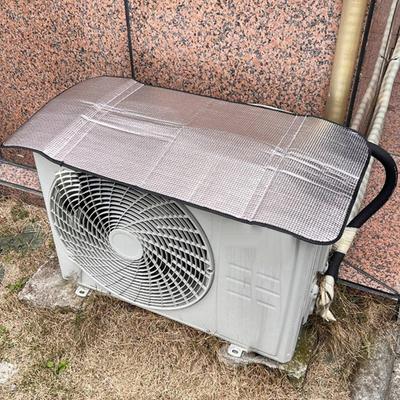 Window Air Conditioner External Unit Protective Cover Aluminum Foil AC Condenser Compressor Sun Shade Cover for AC Outdoor Unit