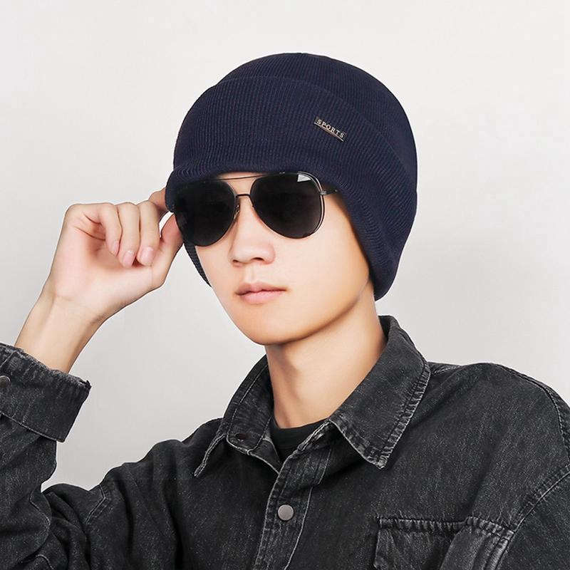 

Зимняя Удобная Свободная Шапка Однотонная Уличная Шапочка Лыжная Шапка Модные Вязаные Шапки для Мужчин Женщин Аксессуары для Одежды