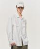 BLACK MOMENT Utility Two-Pocket Cotton Overshirt [White]