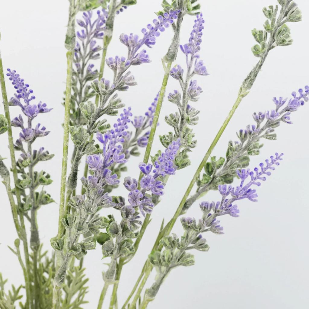 12 Branches/5 Branches Simulated Lavender Plastic Pastoral Design Simulated Flower Branch Lavender Flowers Home Wedding Decor