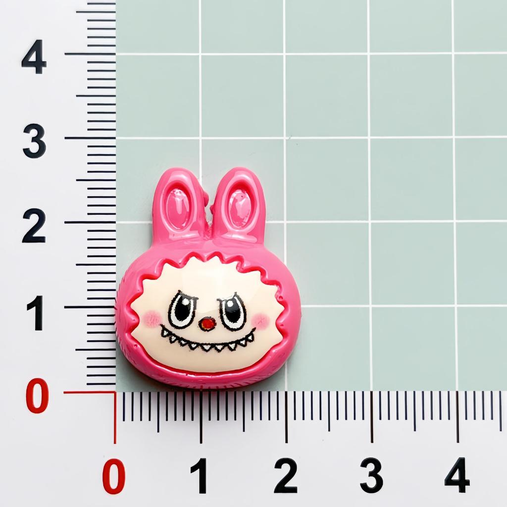 Cartoon Rabbit Ears Resin Decorative Accessories for DIY: Glue, Phone Case, Magnet, Keychain Ornaments
