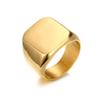 5 Color Signet Ring Stainless Steel Metal Men Jewelry Not Fade