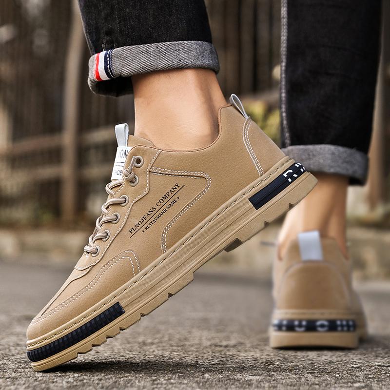 Men's Sports Casual Work Shoes Four Seasons Soft-soled Non-slip Comfort Walking Shoes Outdoor Fashion Breathable Light Sneakers