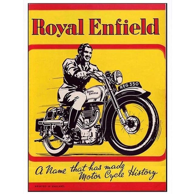 Vintage Triumph Norton Motorcycle Metal Tin Sign  Retro Iron Wall Poster for Bar Cafe Garage Home Decor  Metal Plaque Sheet