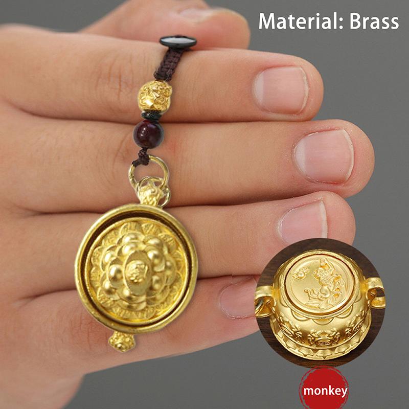 Creative Zodiac Cornucopia Keychain Chinese Style Lucky Pendant Keychain Exquisite Backpack Decoration Accessories Gifts