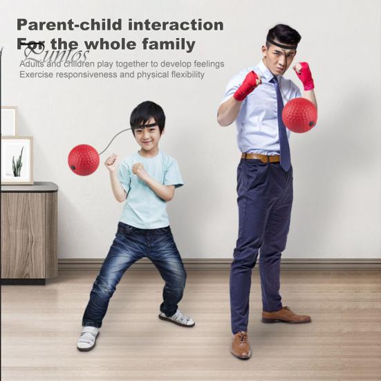 Reaction Training Ball Boxing Reflexes with Headband Speed Accuracy Focus Hand Eye Coordination Stress Relief Punching Equipment Release