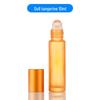 Matte Crystal White Glass Roll-on Essential Oil Bottle