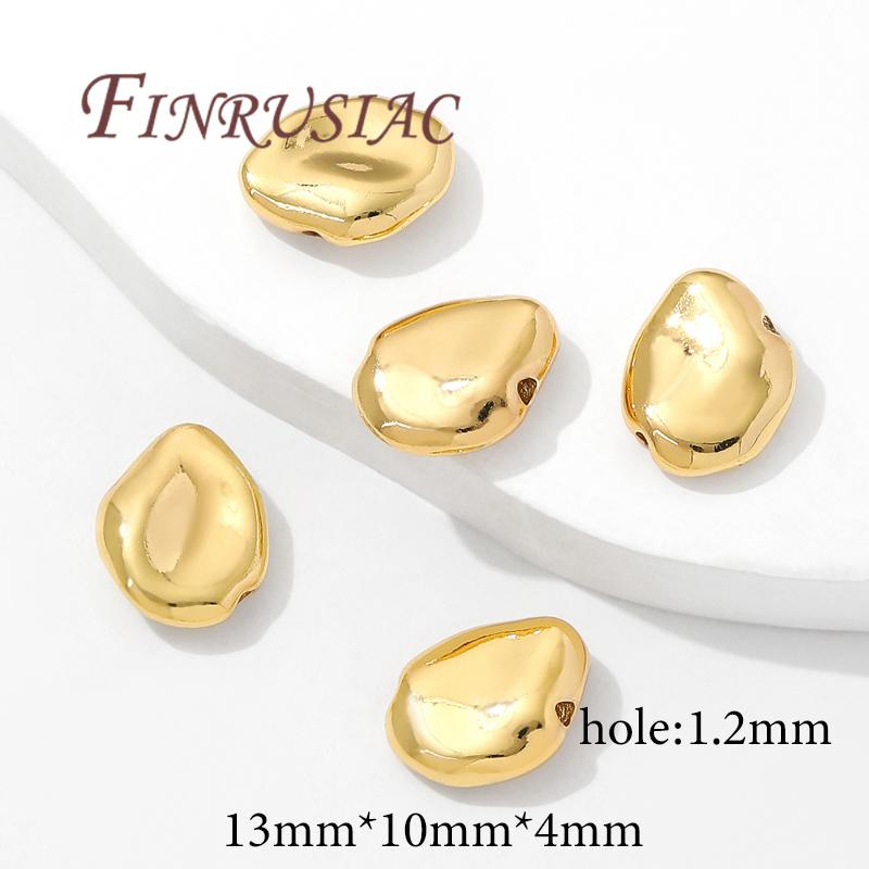 Separators For Beads 18K Gold Plated Brass Spacer Beads,Necklace Accessories,Bracelets Beads,DIY Jewelry Making Supplies