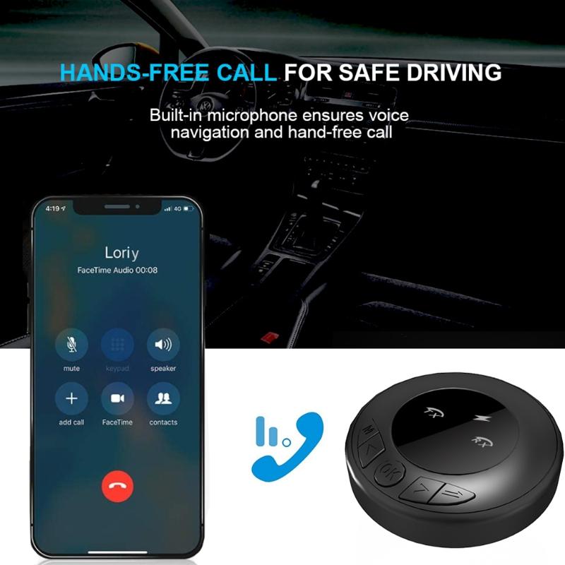 Wireless -compatible5.0 Transmitter Receiver with 250mAh Battery Capacity USB Charging Port AUX Port