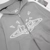 BrokenPlanet Zip-Up Hoodie Sweatshirt Jacket Foam Print Unisex Casual Breathable Outdoor Outerwear