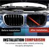 Front Grill erts Trims For BMW 5 6 7 Series X1 X2 Grille Decorative Strips V Bar Brace Trim Covers Accessories Red