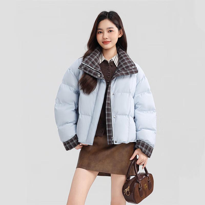 

YAYA Women s Short Color-block Down Jacket S