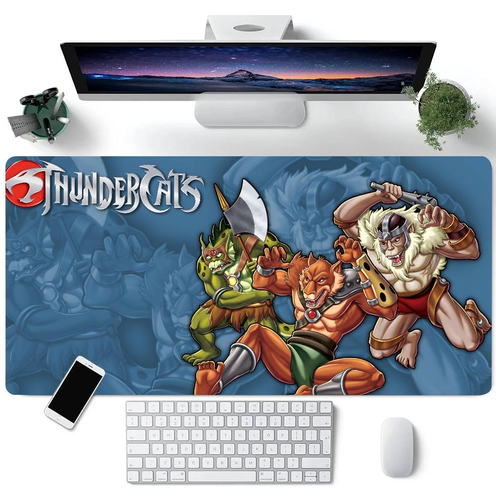 Cartoon ThunderCats Mousepad Large Keyboard Desk Mat Gaming Mouse Pad LockEdge Non-slip Mat