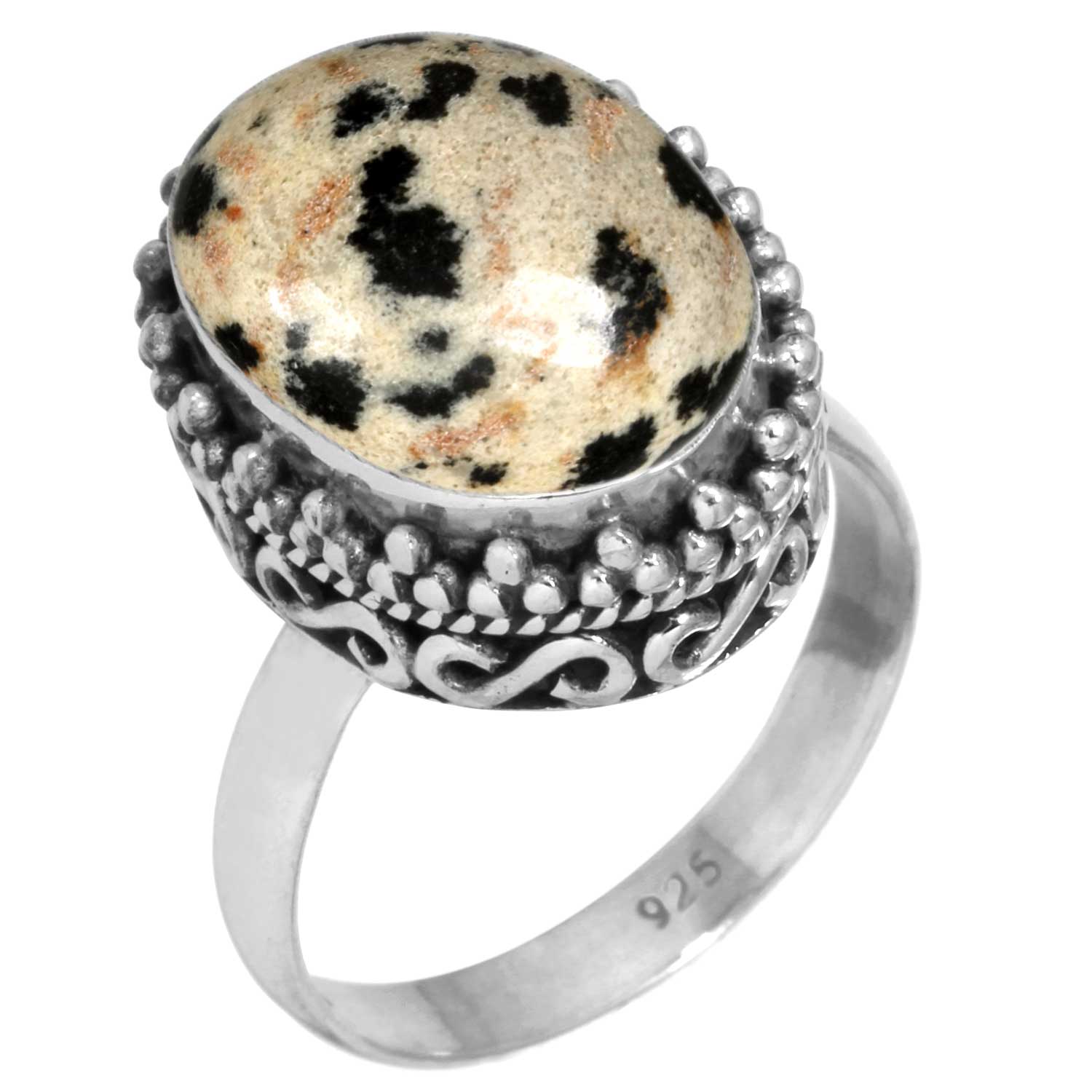 

Кольцо из стерлингового серебра 925 пробы, женское ювелирное изделие ручной работы с драгоценными камнями, пасхальный подарок, сумасшедший кружевной агат, далматинец, дендрит, опал, эвдиалит, хаулит, яшма K2, мода 6.5