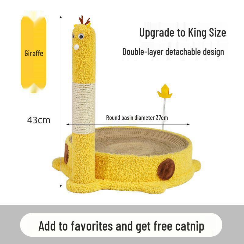 Space-Saving Cat Tree with Bed & Scratching Post for Small Apartments