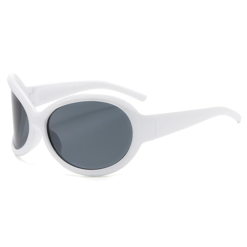 

04006 Большие забавные солнцезащитные очки Y2K персонализированные очки, модные солнцезащитные очки в стиле хип-хоп-панк