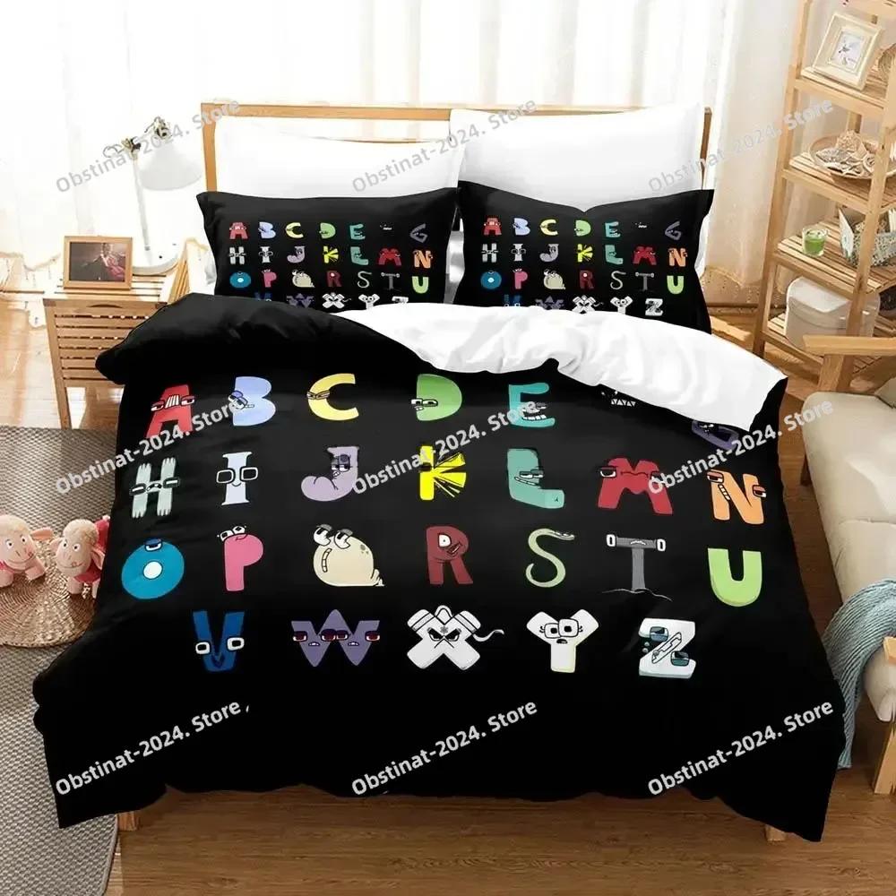 Anime Boys Bedroom Bedding Set Single Twin Printed Bed Set With Pillowcase Bed Duvet Cover Single Double Queen Super King Size