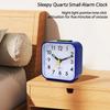 Simple Night Light Small Alarm Clock, Bedside Desktop with Snooze Function Household Creative Plastic Quartz Clock