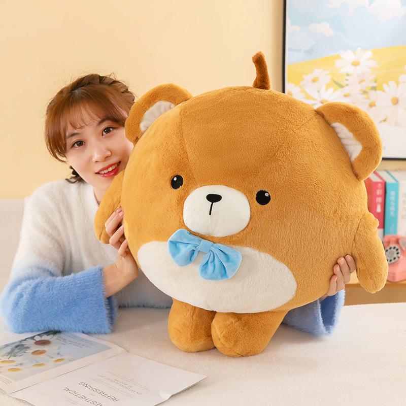 Cute Egg Bear Doll Plush Toy Street Stall Grab Machine Doll Children Doll Girl Birthday Gift