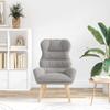 Armchair Light Grey 69 x 74 x 93 cm Sherpa Fabric