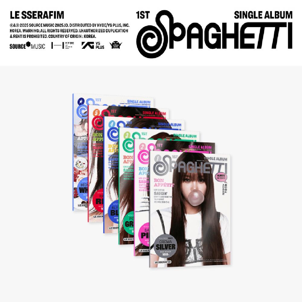 LE SSERAFIM 1st Single Album SPAGHETTI Compact ver.