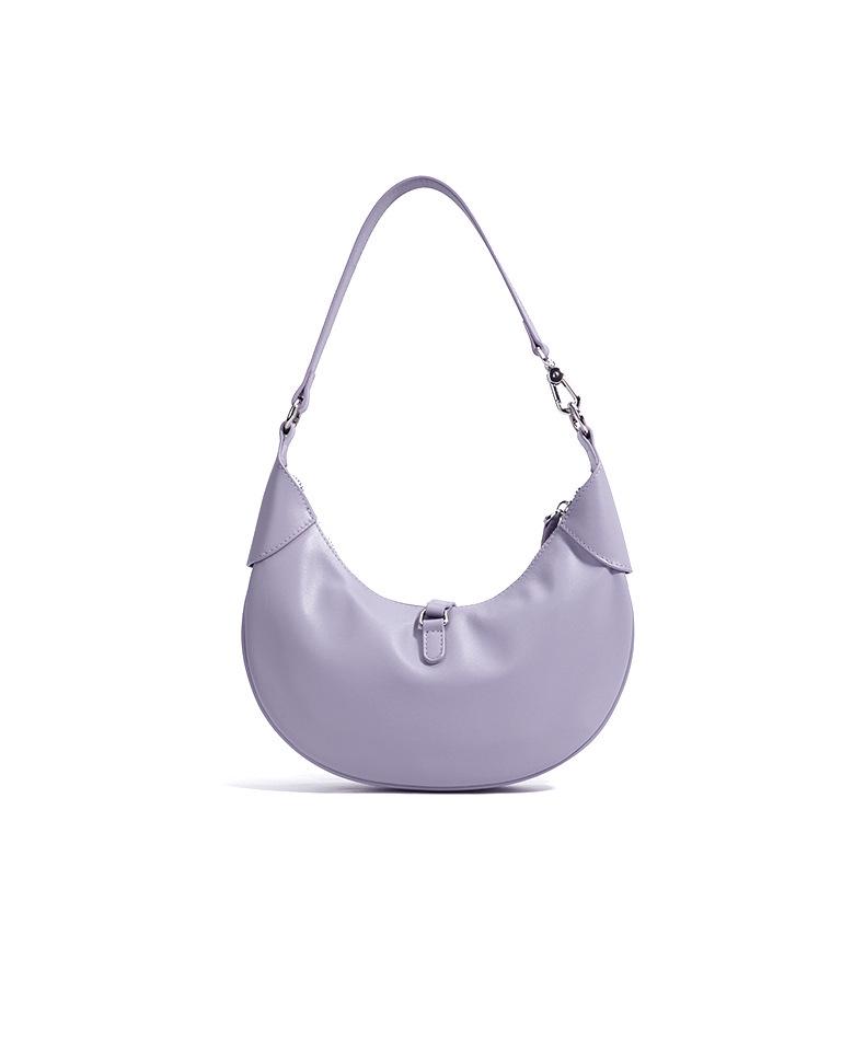 2025 Crescent Minimalist Genuine Leather Shoulder Bag