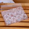 12-Grid Contact Lens Storage Box Transparent Round Portable Travel Contact Lens Case Soak Container Lenses Box For Beauty Pupil
