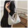 Spring New Women's Bag Fashion Large Capacity Premium Sense Scrub Slack Lazy Wind Shoulder Bag Tote Bag