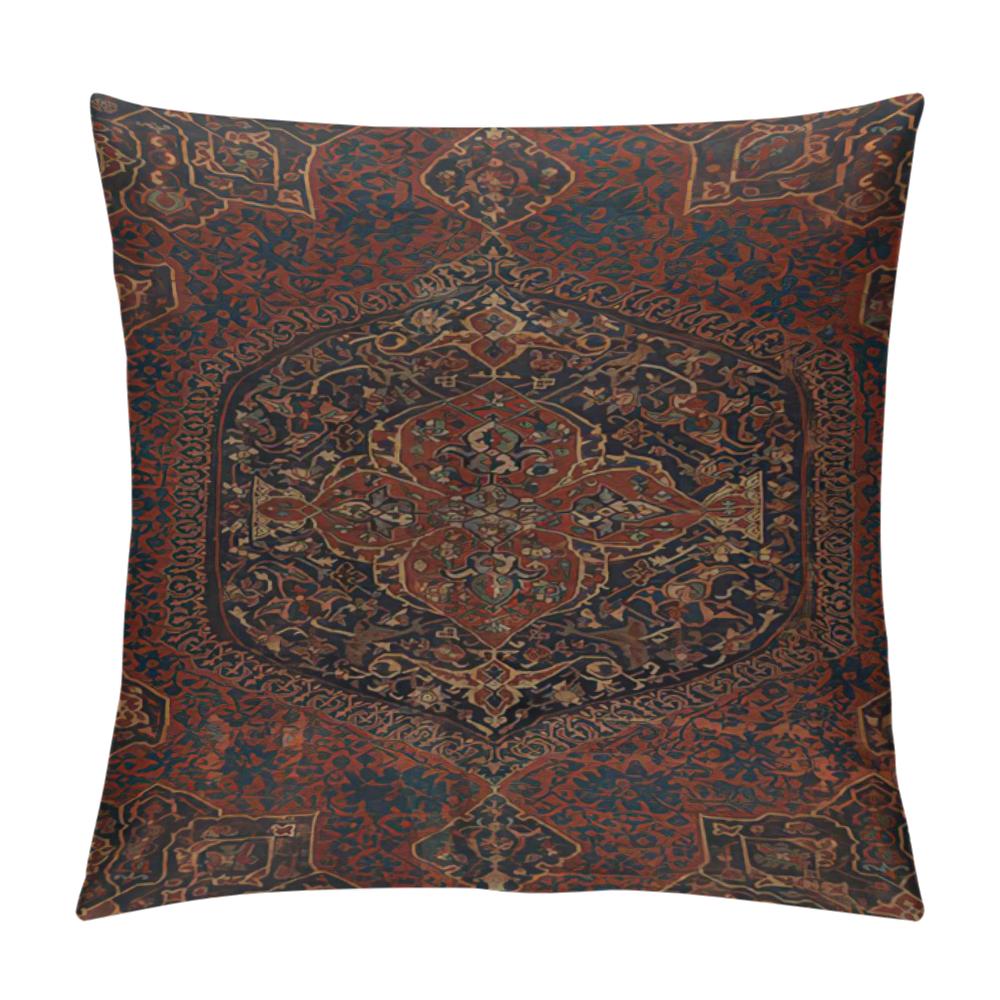 Federa per Cuscino Stile Marocchino, Copricuscino Corto in Peluche 40X40 45X45 50X50 60X60, Decorazione per la Casa, Copricuscino Decorativo per Divano