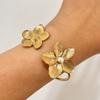 Stainless Steel Flower Bracelet Spliced Flower Cuff Bracelet Charm Bracelet  Female Accessories