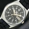 RENOVOVANÉ AUTOMATICKÉ HODINKY SEIKO 5 JAPAN 6309A PÁNSKÉ ČERNÉ HODINKY A427298-2 QRL-A427298