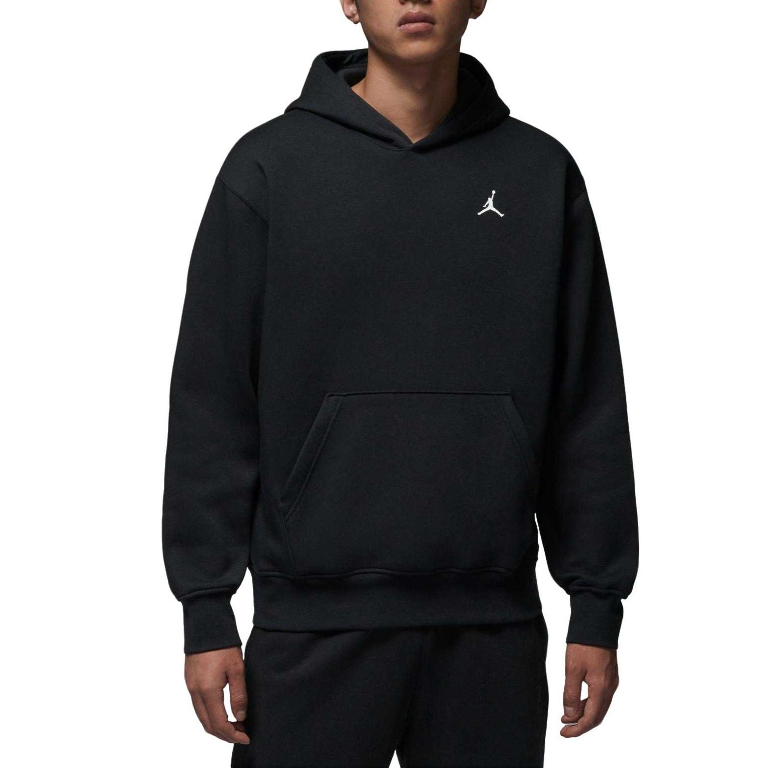 Jordan Sweatshirts Men`s Black Hooded Moderate