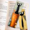 32pcs, Abstract Black Cat Bookmark, Back To School, Christmas, Halloween, Suitable for Teachers, Readers, Birthday Gifts.