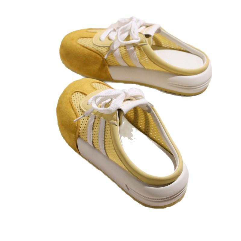 ins trendy thick-soled bag head half slippers women's 2025 summer new women's fashion outer wear sandals without heels